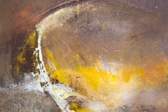 Toile-Acrylique-60x60-cm-marron-jaune