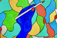 Le-pinceau-seul-Acryl-sur-toile-60-60